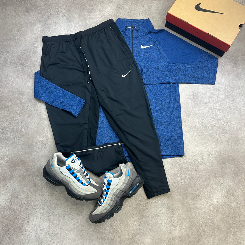 Nike - Ensemble Element demi-zip - Bleu royal
