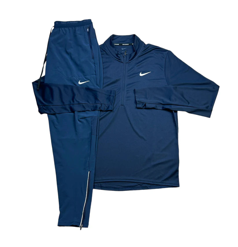Nike - Ensemble demi-zippé - Bleu