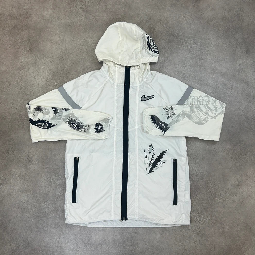 Nike - Veste Windrunner - Blanc/Dragon