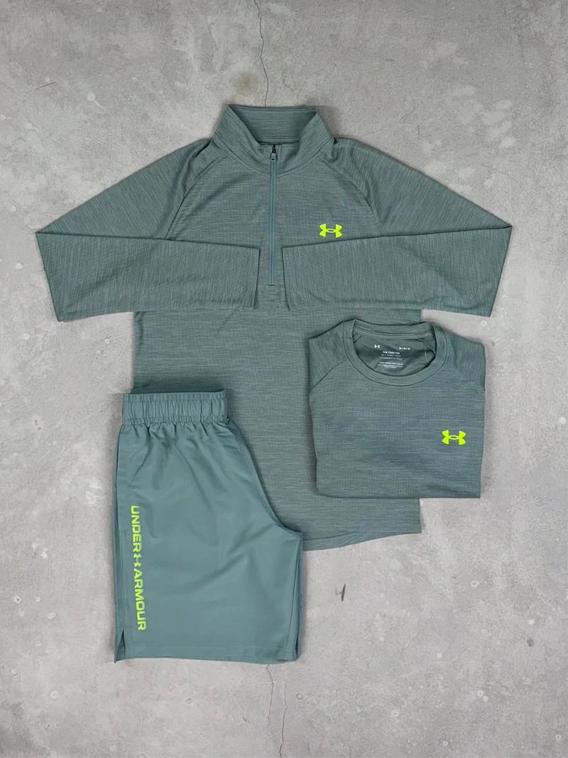 Under Armour - Ensemble Trois Pièces Flex - Sauge