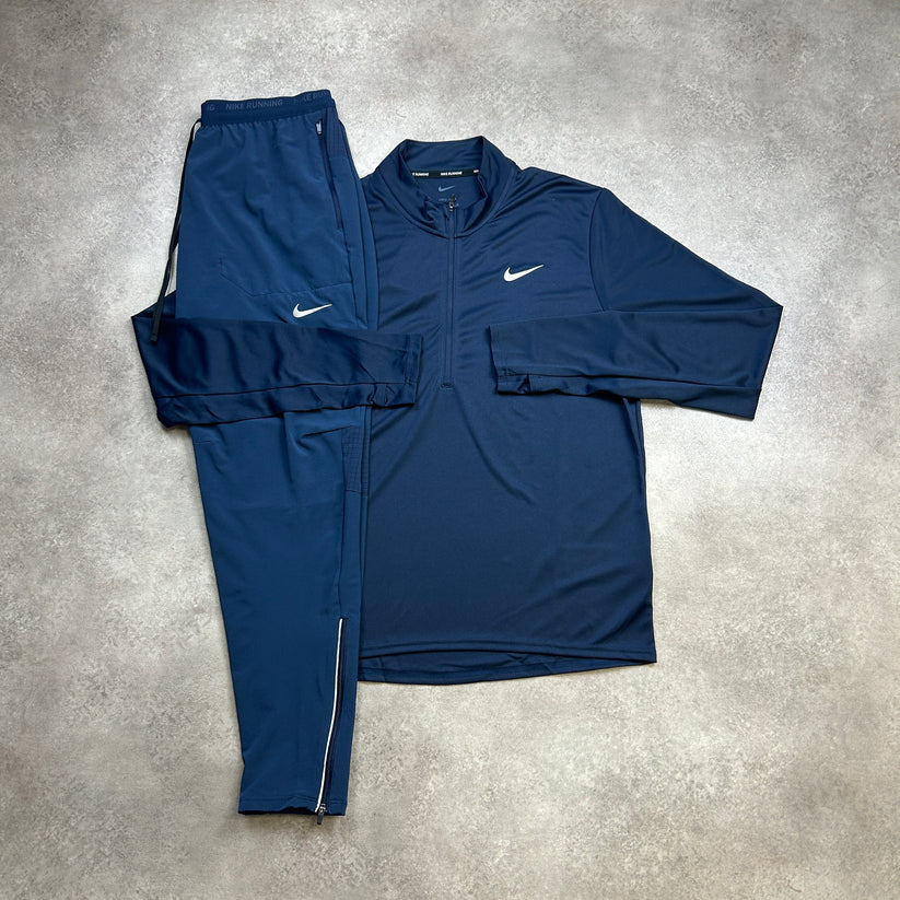 Nike - Ensemble demi-zippé - Bleu