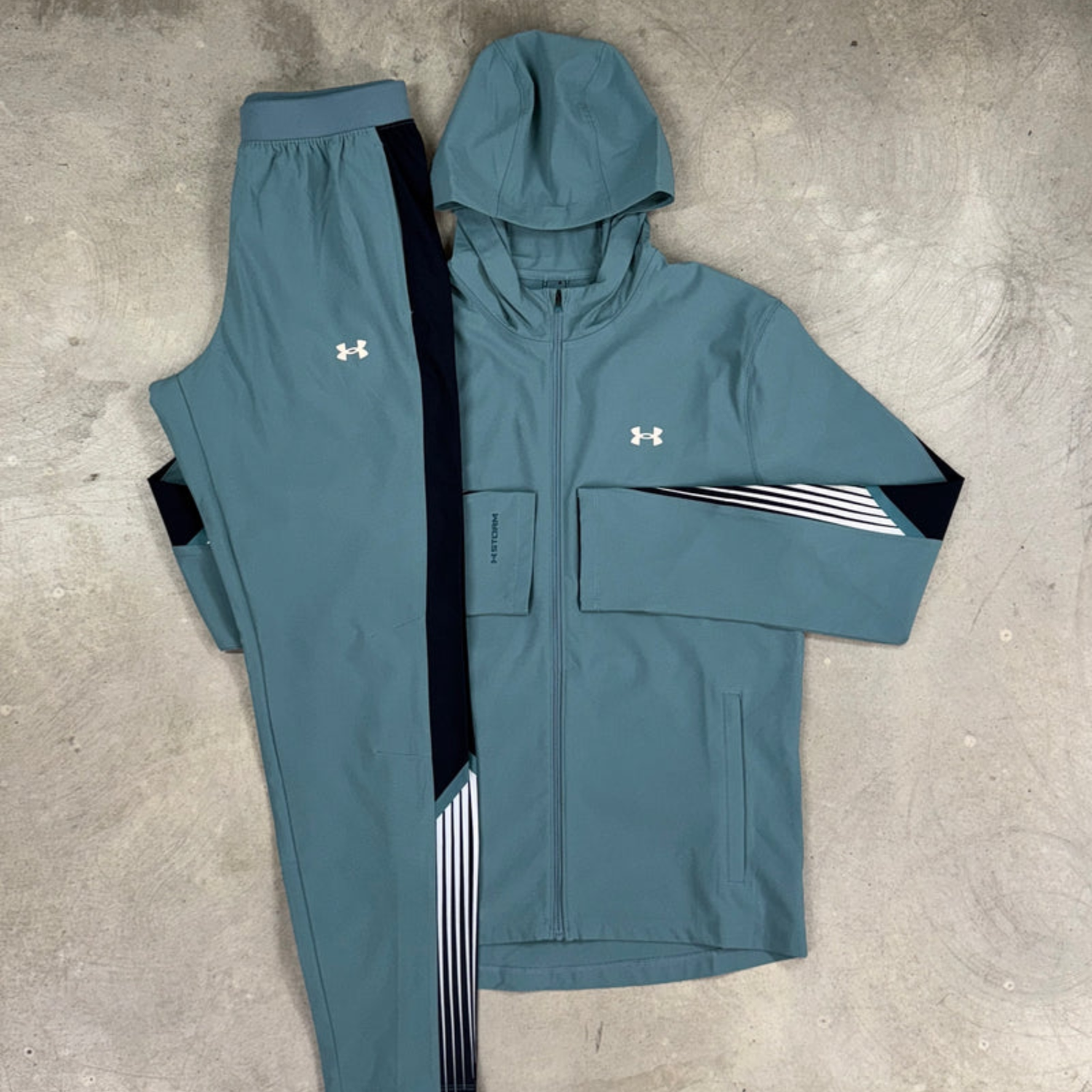 Under Armour - Survêtement Velociti Storm - Bleu Jasper