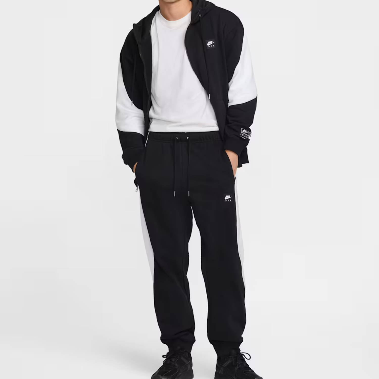 Nike – Air Joggers en Polaire Noir | Pantalon de Survêtement Homme – Doux, Chaud et Confort Athlétique Quotidien